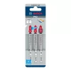 Bosch PRO Plastics PVC clean T102H szúrófűrészlap, 100 mm, 3 db, műanyaghoz