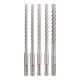 Bosch PRO SDS-Plus 5X kalapácsfúrószár-készlet, 6/6/8/8/10 mm, vasbeton, tégla, kő, 5 részes