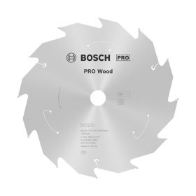   Bosch PRO Wood körfűrészlap akkus géphez, 165x1,5x15,875 mm 12 fog, kemény fa, forgácslap