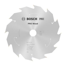   Bosch PRO Wood körfűrészlap akkus géphez, 165x1,5x20 mm 12 fog, kemény fa, forgácslap