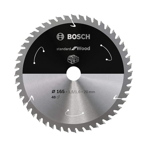 Bosch Standard for Wood körfűrészlap akkus körfűrészhez fához 165x1,5x20mm, 48 fog