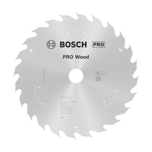 Bosch PRO Wood körfűrészlap akkus géphez, 173x1,5x20 mm 24 fog, kemény fa, forgácslap
