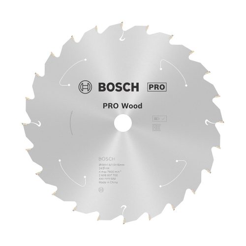 Bosch PRO Wood körfűrészlap akkus géphez, 184x1,6x16 mm 24 fog, kemény fa, forgácslap