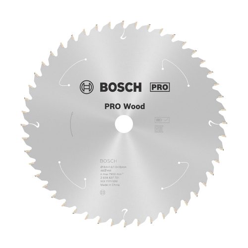 Bosch PRO Wood körfűrészlap akkus géphez, 184x1,6x16 mm 48 fog, kemény fa, forgácslap
