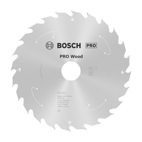 Bosch PRO Wood körfűrészlap akkus géphez, 190x1,6x30 mm 24 fog, kemény fa, forgácslap