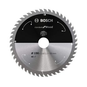  Bosch PRO Wood körfűrészlap akkus géphez, 190x1,6x30 mm 48 fog, kemény fa, forgácslap