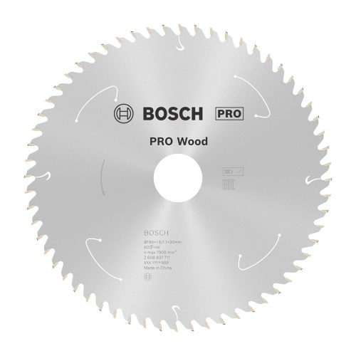 Bosch PRO Wood körfűrészlap akkus géphez, 190x1,6x30 mm 60 fog, kemény fa, forgácslap