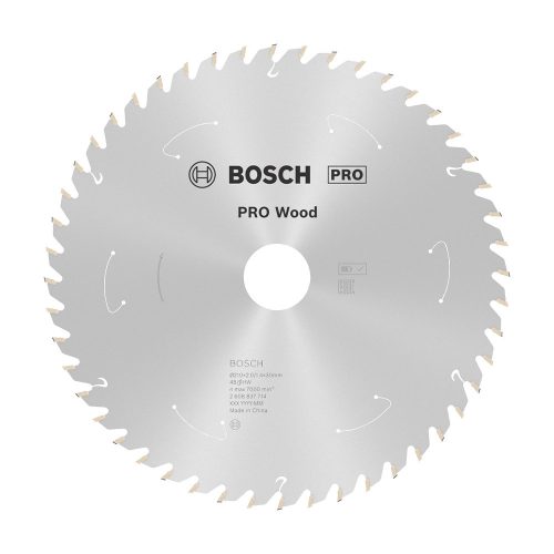 Bosch PRO Wood körfűrészlap akkus géphez, 210x1,7x30 mm 48 fog, kemény fa, forgácslap