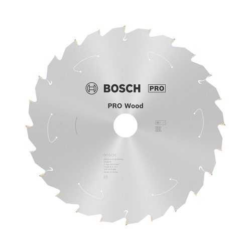 Bosch PRO Wood körfűrészlap akkus géphez, 250x2,2x30 mm 24 fog, kemény fa, forgácslap
