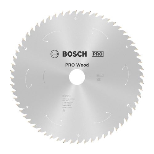 Bosch PRO Wood körfűrészlap akkus géphez, 254x2,2x30 mm 60 fog, kemény fa, forgácslap