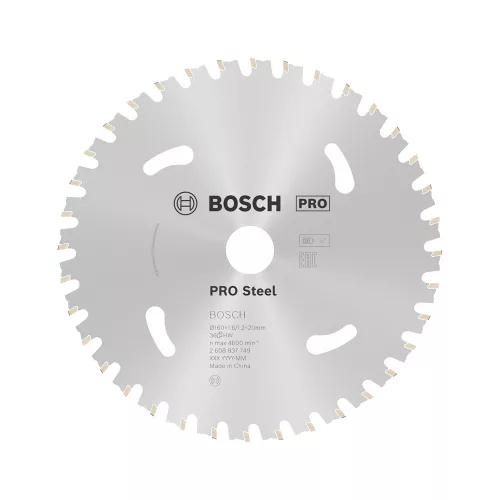 Bosch PRO Steel körfűrészlap akkus géphez, 160x1,6x20 mm 36 fog, acél vágásához