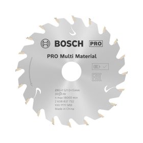   Bosch PRO Multi Material körfűrészlap akkus géphez, 85x1,5x15 mm 30 fog, többféle anyaghoz