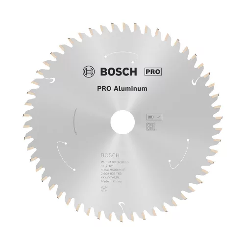 Bosch PRO körfűrészlap akkus géphez, 165x1,8x20 mm 54 fog, alumínium, nemvasfém