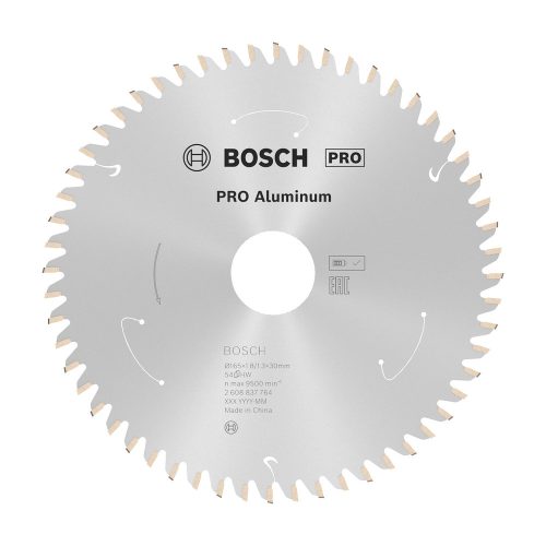 Bosch PRO körfűrészlap akkus géphez, 165x1,8x30 mm 54 fog, alumínium, nemvasfém