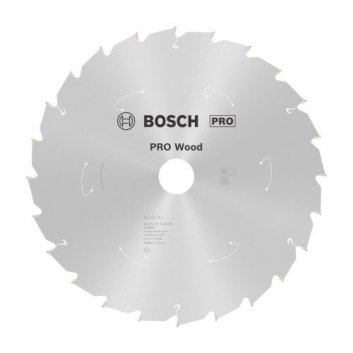 Bosch PRO Wood körfűrészlap akkus géphez, 254x2,2x30 mm 24 fog, kemény fa, forgácslap
