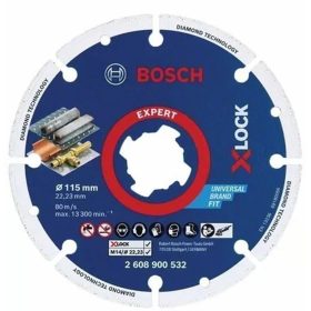   Bosch EXPERT M14/X-LOCK fémvágó gyémánt vágótárcsa 125 mmx22,23 acél, rozsdamentes, nemvasfém