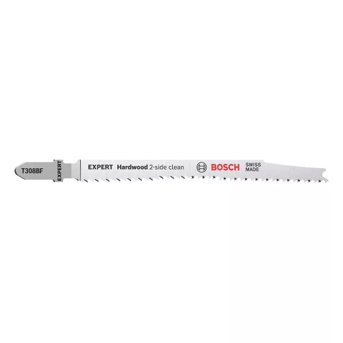 Bosch EXPERT T 308 BF clean szúrófűrészlap 117mm, 5 db keményfa, műanyag bevonatú fa