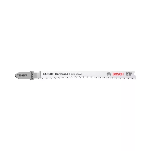 Bosch EXPERT T 308 BFP clean szúrófűrészlap merőleges 117mm, 5 db keményfa, műanyag bevonatú fa