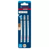 Bosch EXPERT T 308 BP szúrófűrészlap merőleges 117mm, 3 db tömör fa bútorlap, rétegelt lemez