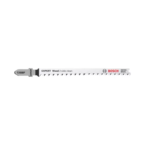 Bosch EXPERT T 308 BP szúrófűrészlap merőleges 117mm, 5 db tömör fa bútorlap, rétegelt lemez