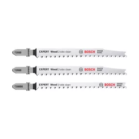   Bosch EXPERT szúrófűrészlap-készlet 3 db 2xT308B, 1xT308BO tömör fa bútorlap, rétegelt lemez