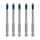 Bosch EXPERT HEX-9 Hard Ceramic csempefúrószár készlet 6mm 5 részes