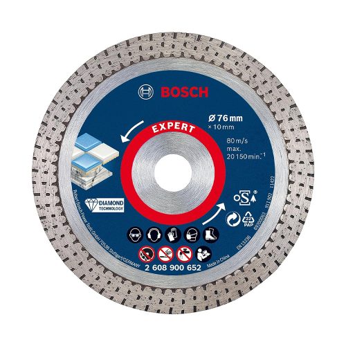 Bosch EXPERT HardCeramic gyémánt csempevágó tárcsa 76mm