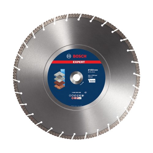 Bosch EXPERT MultiMaterial gyémánt vágótárcsa 450x3,3 mm, 25,4 vasbeton, kő, hosszú élettartam