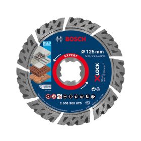   Bosch EXPERT X-LOCK/M14 Gyémánt vágótárcsa MultiMaterial 125x2,4mm 22,23 vasbeton, kő