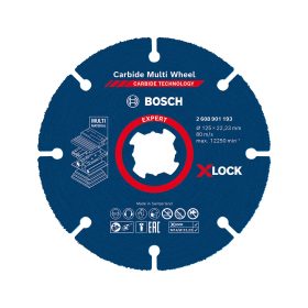   Bosch EXPERT X-LOCK,M14 Karbid Multi vágótárcsa 125mm 10db keményfa, műanyag, szöges fa,gipszk.