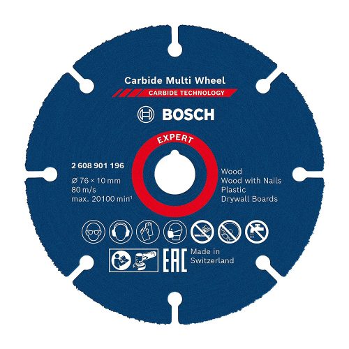 Bosch EXPERT Carbide Multi Wheel vágótárcsa 76x10mm