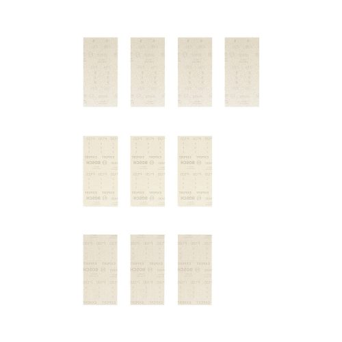 Bosch EXPERT M480 csiszolóháló rezgőcsiszolókhoz, 10db 93x186mm, 4xP80 3xP120 3xP180