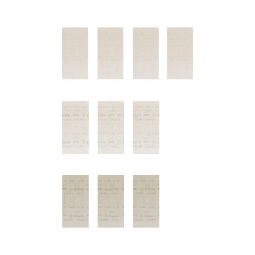 Bosch EXPERT M480 csiszolóháló  készlet rezgőcsiszolókhoz, 10db 115x230mm, 4xG80 3xG120 3xG180