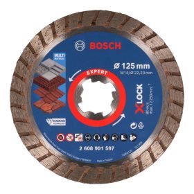  Bosch EXPERT MultiMaterial Turbo X-Lock,M14 gyémánt vágótárcsa 125mm beton, hosszú élettartam