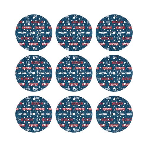 Bosch EXPERT O780 Foil csiszolófólia készlet, 150mm,3x80/3x120/3x180