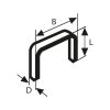 Bosch finomhuzal tűzőkapocs Type 53 12mm 5000db