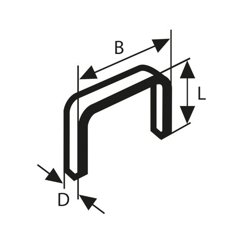Bosch finomhuzal tűzőkapocs Type 53 14mm 5000db