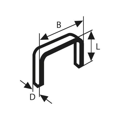 Bosch laposhuzal tűzőkapocs Type 57 6mm 1000db