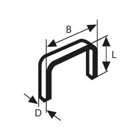 Bosch laposhuzal tűzőkapocs Type 57 8mm 1000db