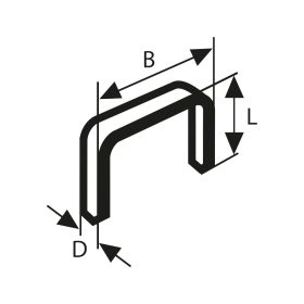 Bosch finomhuzal tűzőkapocs Type 58 6mm 1000db