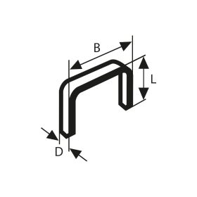 Bosch finomhuzal tűzőkapocs Type 53 4mm 1000db