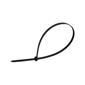   Tracon normál kábelkötegelő, fekete 365×7.8mm, D=8-100mm, PA6.6