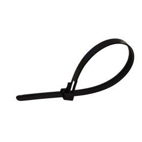   Tracon nyitható kábelkötegelő, fekete300×7.6mm, D=10-80mm, PA6.6