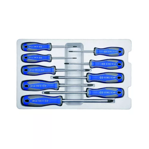 King Tony csavarhúzó készlet furatos torx 9 részes (30309PR)