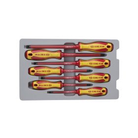   King Tony csavarhúzó készlet szigetelt 7 részes (30617MR)