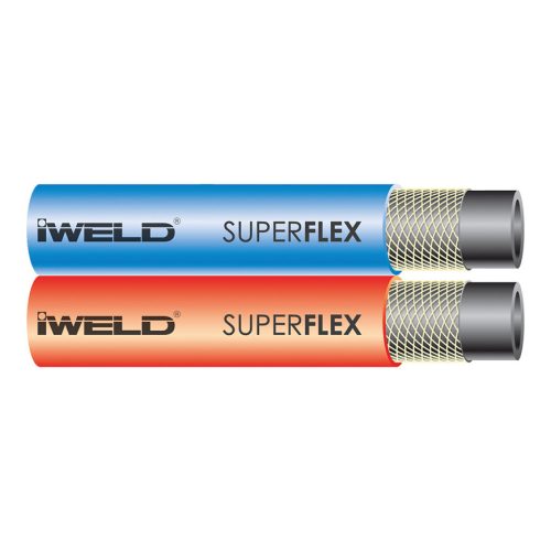 Iweld Superflex ikertömlő 9,0x6,3mm (Acetilén/Oxigén)