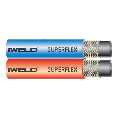 Iweld Superflex ikertömlő 9,0 x 6,3mm (Acetilén/Oxigén)