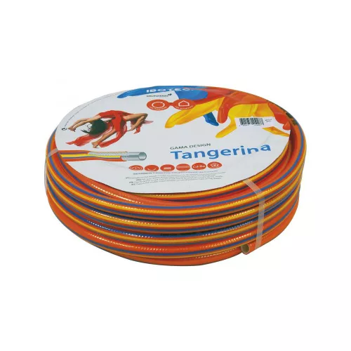 Extol locsolótömlő, csavarodásmentes, 3 rétegű; 3/4", 25m, narancs-citrom-kék, 260g/m, Tangerina