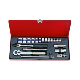   King Tony kézi 3/8" dugókulcs készlet 6* 20 részes (3520MR02)