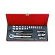 King Tony kézi 3/8" dugókulcs készlet 6* 20 részes (3520MR02)